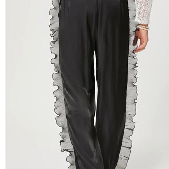 Mens Shimmer Sheer Ruffle Patchwork - Picture 2 of 6